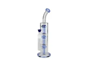 Bongo Black Leaf 3x8-ramienny perkolator 39cm niebieskie