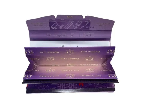 Bibułki FLY Purple Silk Try Set - zestaw z tacką i filtrami - 3
