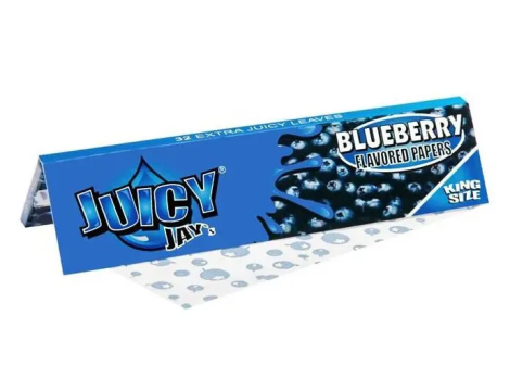 Bletki Juicy Jay's King Size Slim Blueberry