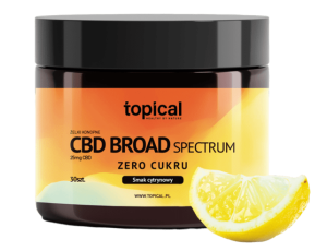 TOPICAL Żelki CBD Cytrynowe Pure CBD 750 MG