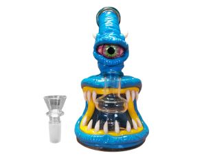 Bongo szklane Blue Alien/Monster 16cm