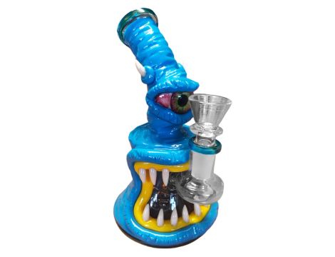Bongo szklane Blue Alien/Monster 16cm - 3