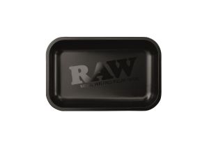 RAW Black Matte - Mała czarna matowa metalowa tacka do kręcenia - image 2