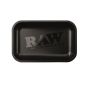RAW Black Matte - Mała czarna matowa metalowa tacka do kręcenia - 3