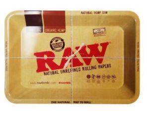 RAW - Mała metalowa tacka do kręcenia
