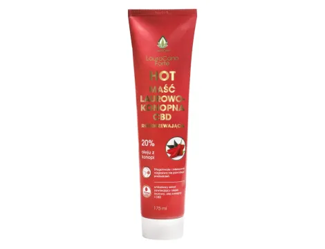 LauroCann Forte HOT maść konopna rozgrzewająca 20% 175ml + CBD