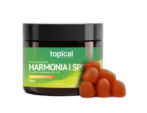 TOPICAL Żelki CBD Pomarańczowe Harmonia i Spokój Melisa Na Stres