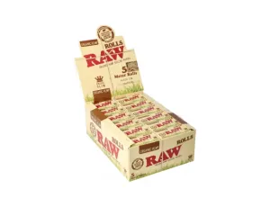 RAW ORGANIC ROLLS - Bibułka w rolce brązowa 5 metrów