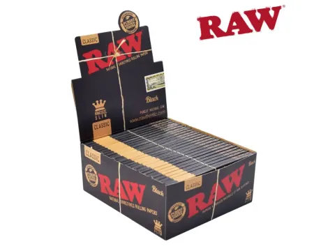 Bletki RAW Black King Size Slim niebielone - 2