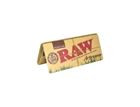 Bibułki z filterkami i tacką RAW Organic ARTESANO King Size Slim