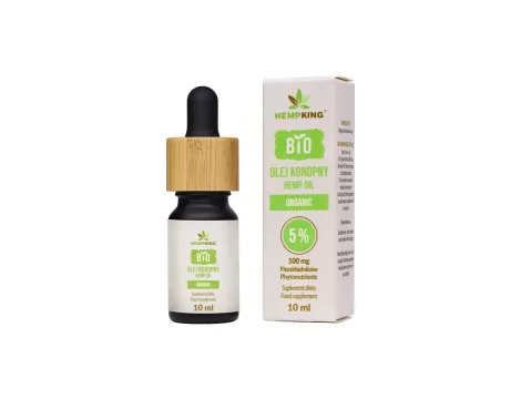 HempKing BIO Olej CBD 5%(500mg) Full Spectrum 10ml