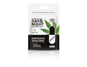 Kapsułki ziołowe DAY&NIGHT - NIGHT 45 kapsułek, 225mg CBD