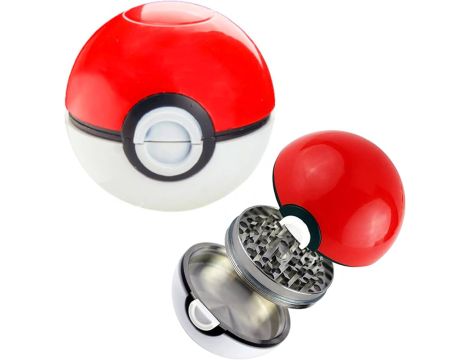 Pokeball Pokemon Grinder młynek 52mm metalowy 2 częsciowy
